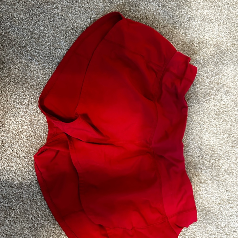 Lululemon Athletica Red Athletic Shorts